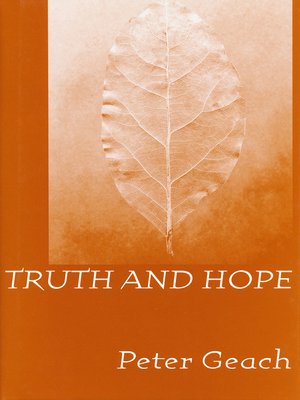 cover image of Truth and Hope